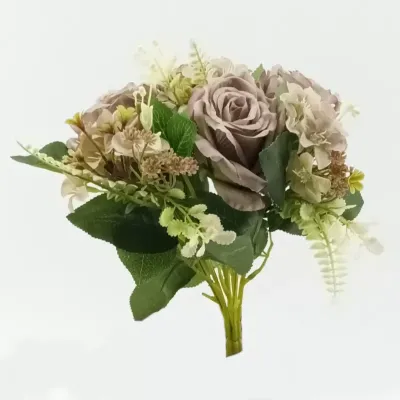 Rosa bouquet cm.30 lilla