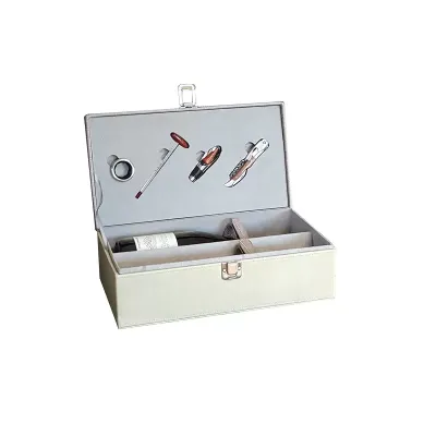 Cassetta 2 bott. + accessori legno