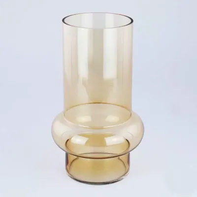 Dm-vaso vetro h.35 marrone