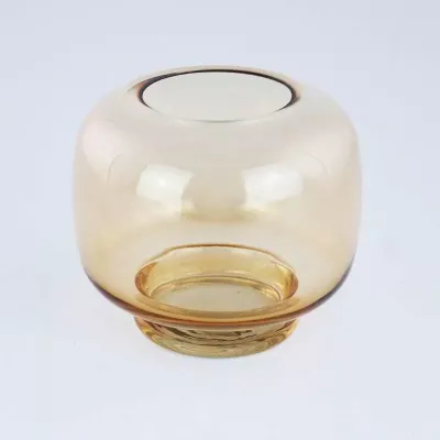 Dm-vaso vetro h.14 marrone