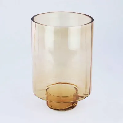 Dm-vaso vetro h.30 marrone