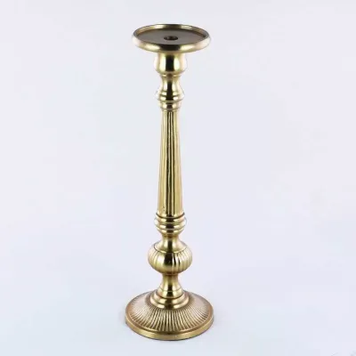 Candeliere metallo h.50 oro