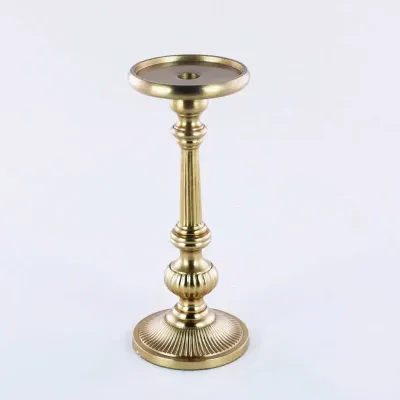 Candeliere metallo h.30 oro