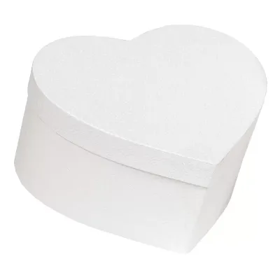 Scatola cuore cm.10 bianco