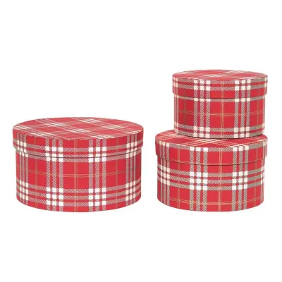 Scatola scotland d.22 rosso (set 3)