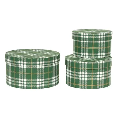 Scatola scotland d.22 verde (set 3)
