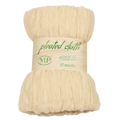 Pezzata 090x300 pleated cloth crema