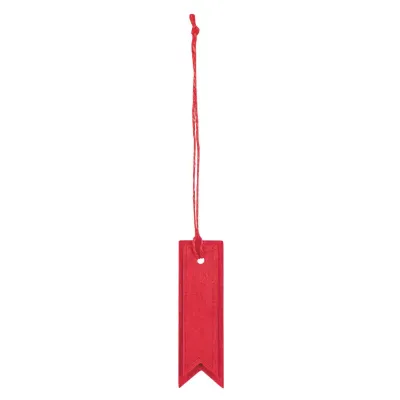 Etichetta cartone 2,3x7 rosso (pz.24)