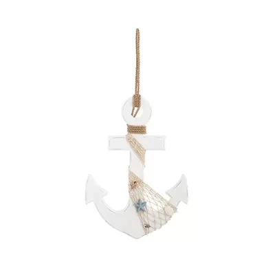 Ancora legno h.40 bianco