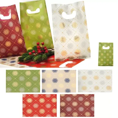 Buste 25x40 fiocco di neve ass. (pz.100)