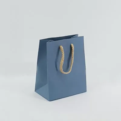 Shopper kraft colors 12x15 azzurro (12pz)