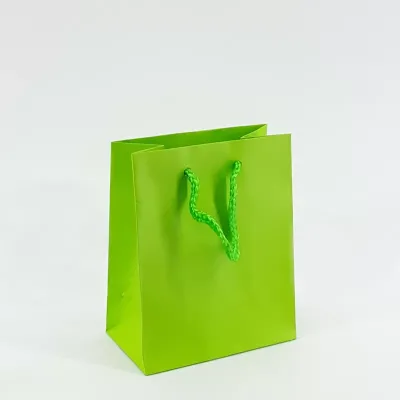 Shopper shop 12x15 verde acido (12pz)