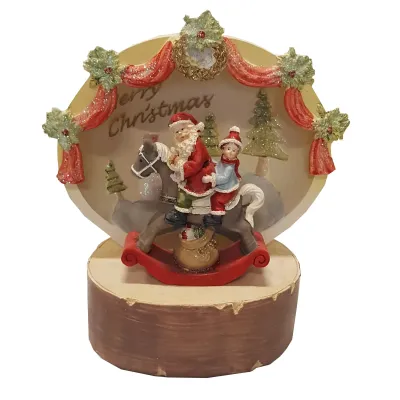 Babbo sipario con luce cm.17