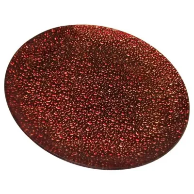 Piatto vetro 25 rosso