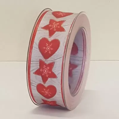 Nastro mm.40 m.20 herzen rosso