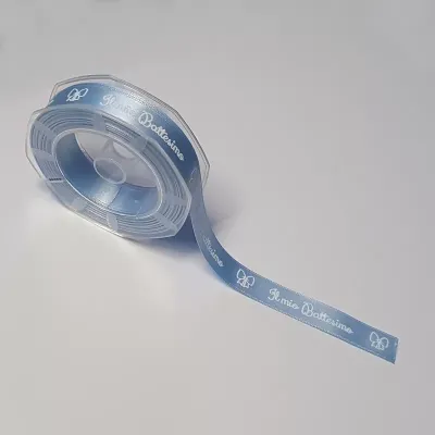 Nastro battesimo mm.16 m.10 azzurro