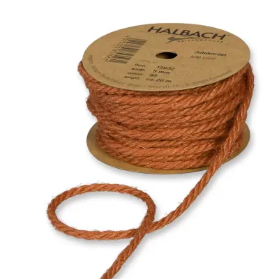 Cordino jute mm.5 mt.25 arancio