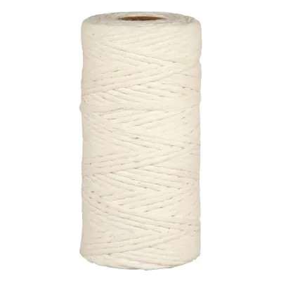Cordino cotton yarn mm.05 g.300 bianco