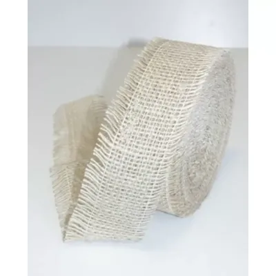 Nastro juta rigita mm.50 m.25 sbiancata
