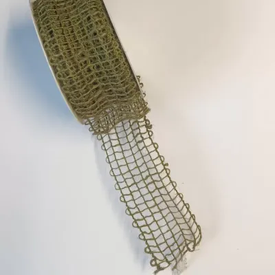 Nastro juta large mm.50 m.10 verde