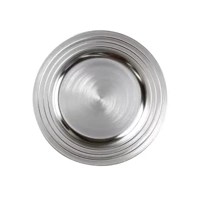 Piatto pvc 33 argento