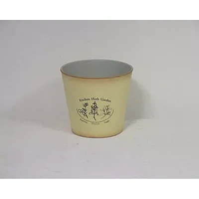 Cesto tondo pvc d.13 giallo