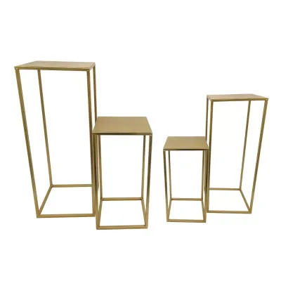 Md-alzata metallo h.100 oro (set 4)