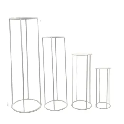 Md-alzata tonda h.100 bianco (set 4)