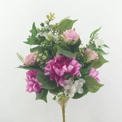 Peonia-rose cm.60 frontale fucsia