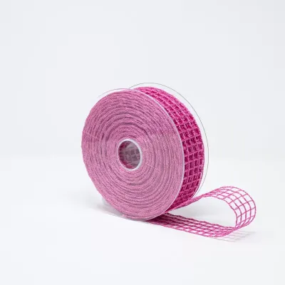 Nastro rete luce mm.40 m.20 fucsia