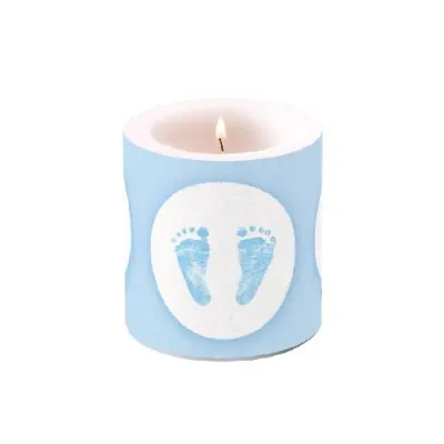 Candela impronte azzurra
