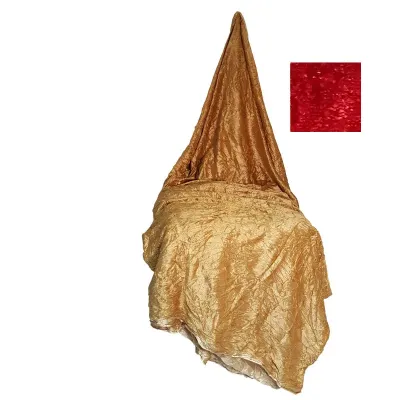 Pezzata 150x300 cm ciniglia rosso
