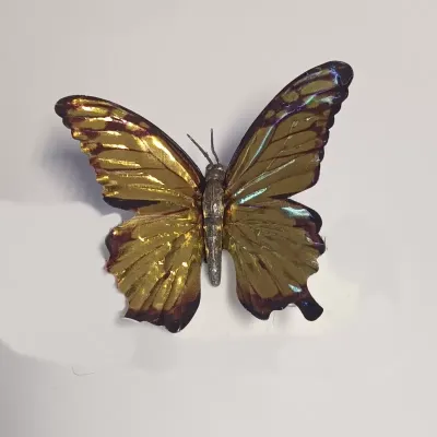 Farfalla clip cm.6 oro (pz.12)