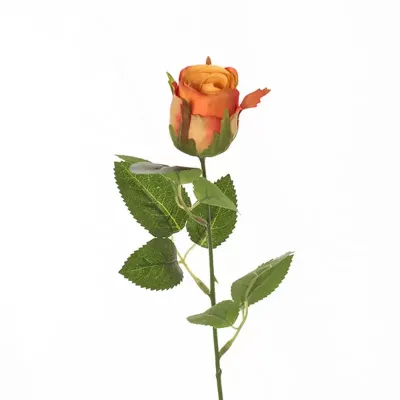 Rosa bocciolo  cm.49 arancio