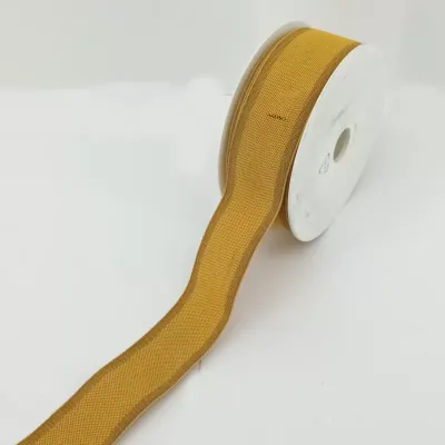 Nastro cotton riga mm.35 m.20 ocra