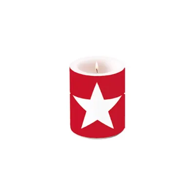 Candela moccolo stellar h.12 rosso