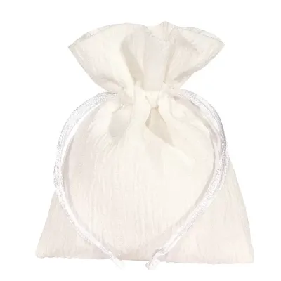 Sacchettino cotone 09x12 bianco (pz.10)
