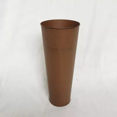 Esp. vaso metallo h.40 grezzo