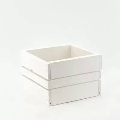 Cb-cassetta legno 17x17 bianco
