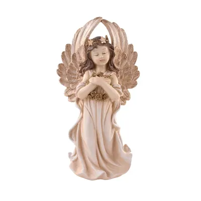 Angelo in piedi h.35 oro