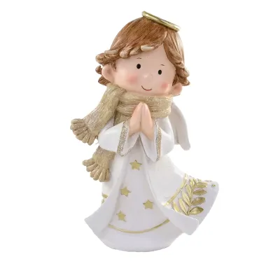 Angelo in preghiera h.28 bianco