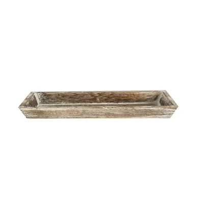 Vassoio legno 12x30 grigio