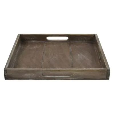 Vassoio legno 30x30 marrone