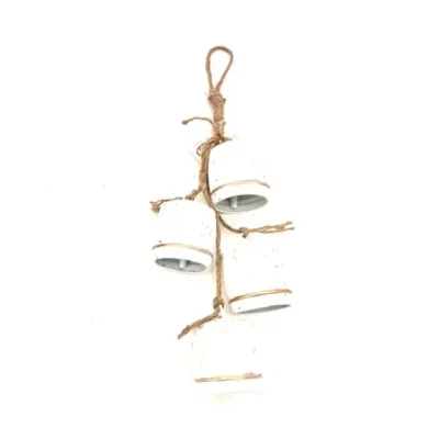 Campanelle metallo h.57 bianco