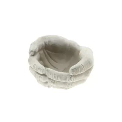 Vaso mano 19x18 h.10 grigio