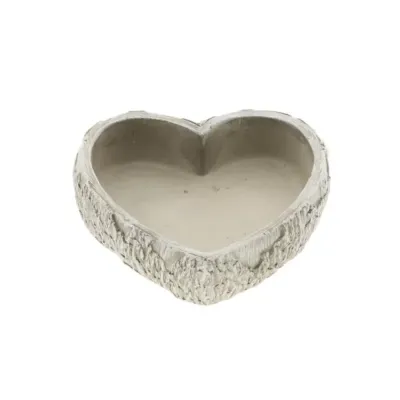 Ciotola cuore 20x20 h.5,5 grigio