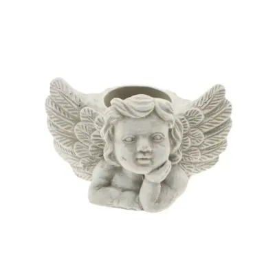 Vaso angelo 20x14 h.11 grigio