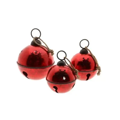 Campana metallo d.31 rosso (set 3)