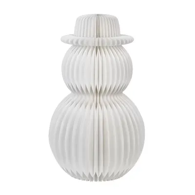 Pupazzo neve carta h.075 bianco
