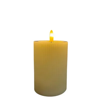 Candela led d.7,5 h.10 avorio